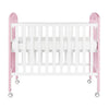 Baby Star Cozzi 嬰兒木床(包括4”床褥) – 粉紅色 / 歐洲櫸木 - Ready Go 易購網